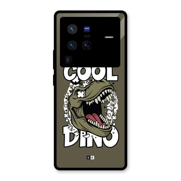 Cool Dino Glass Back Case for Vivo X80 Pro