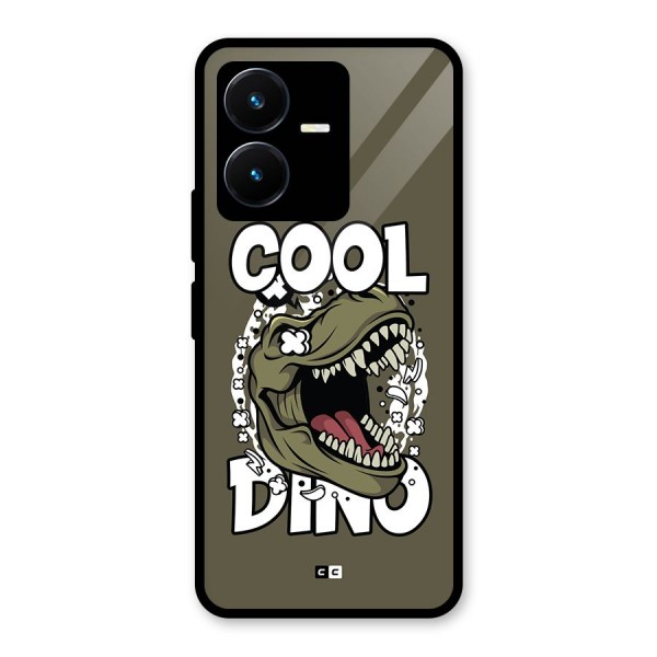 Cool Dino Glass Back Case for Vivo Y22