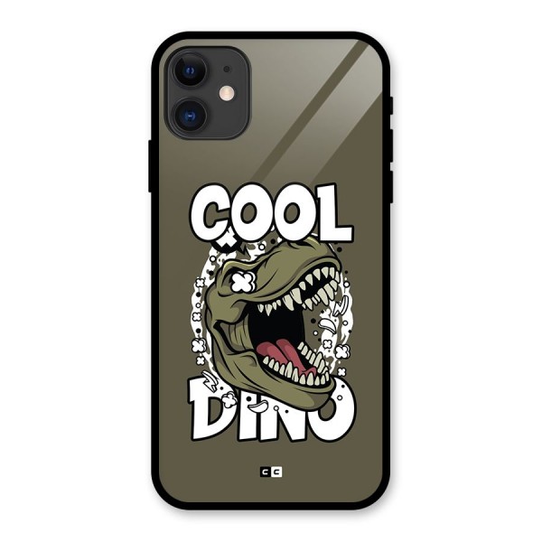 Cool Dino Glass Back Case for iPhone 11