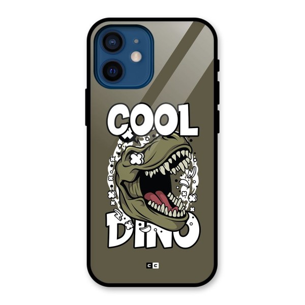 Cool Dino Glass Back Case for iPhone 12 Mini