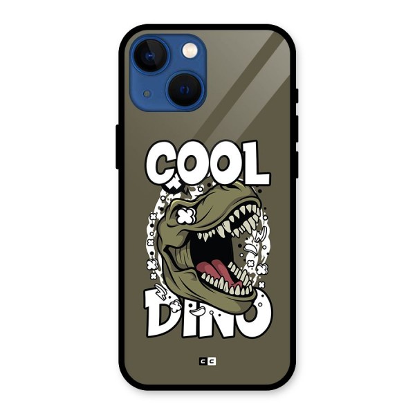 Cool Dino Glass Back Case for iPhone 13 Mini