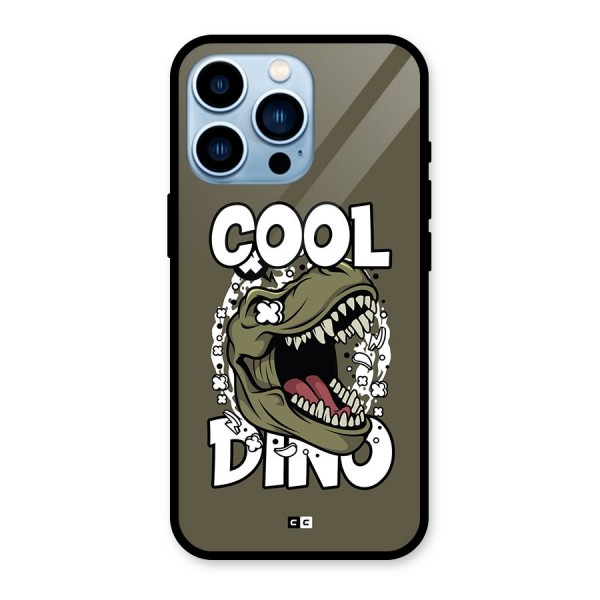 Cool Dino Glass Back Case for iPhone 13 Pro