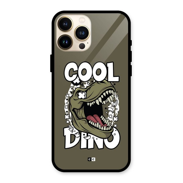 Cool Dino Glass Back Case for iPhone 13 Pro Max