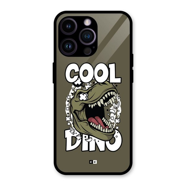 Cool Dino Glass Back Case for iPhone 14 Pro Max