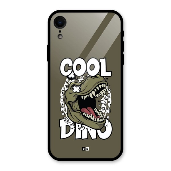 Cool Dino Glass Back Case for iPhone XR