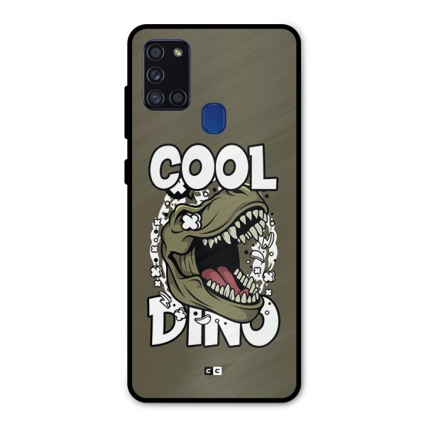 Cool Dino Metal Back Case for Galaxy A21s