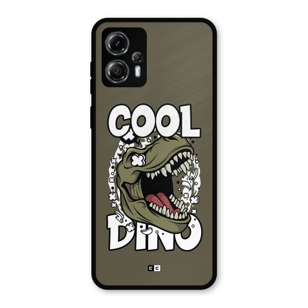 Cool Dino Metal Back Case for Moto G13