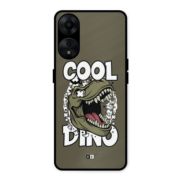 Cool Dino Metal Back Case for Oppo A78 5G