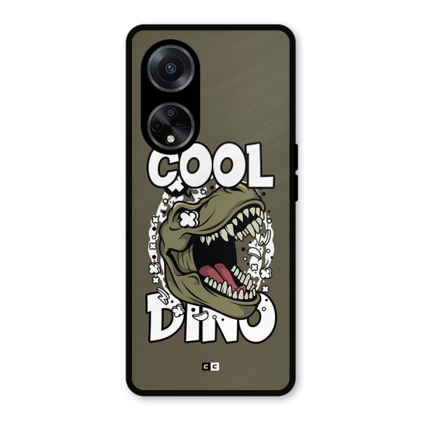 Cool Dino Metal Back Case for Oppo F23