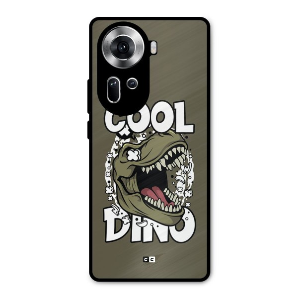 Cool Dino Metal Back Case for Oppo Reno11 5G