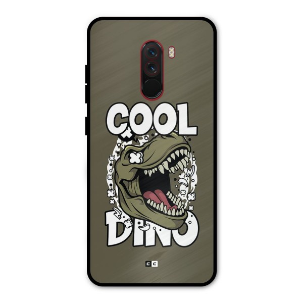 Cool Dino Metal Back Case for Poco F1