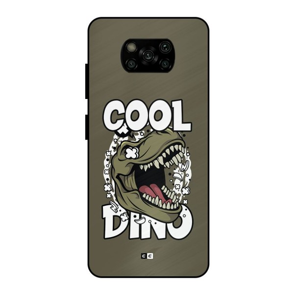 Cool Dino Metal Back Case for Poco X3