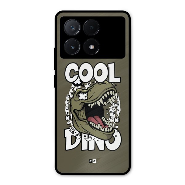 Cool Dino Metal Back Case for Poco X6 Pro