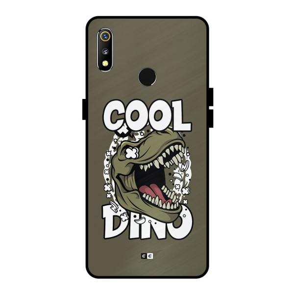 Cool Dino Metal Back Case for Realme 3