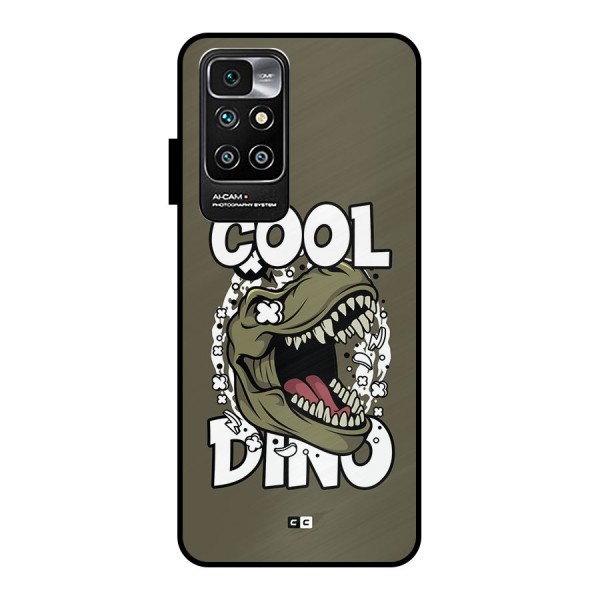 Cool Dino Metal Back Case for Redmi 10 Prime