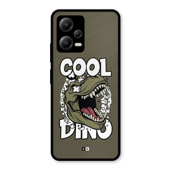 Cool Dino Metal Back Case for Redmi Note 12 5G