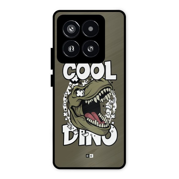 Cool Dino Metal Back Case for Xiaomi 14 Pro