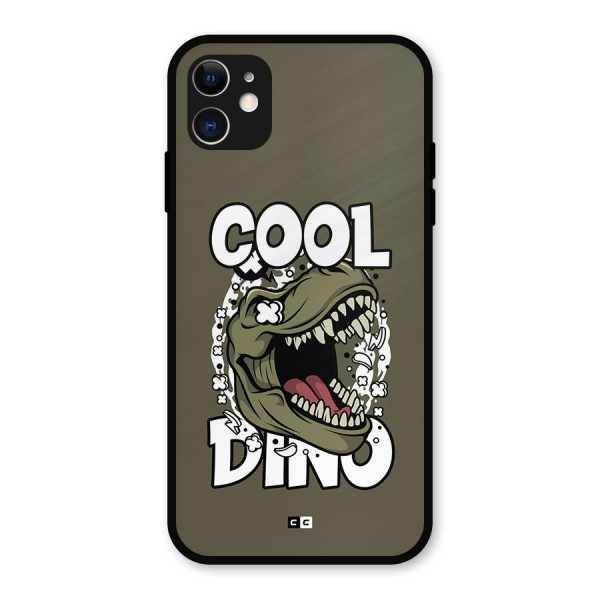 Cool Dino Metal Back Case for iPhone 11