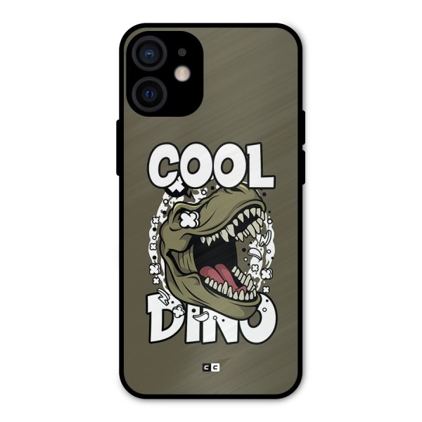 Cool Dino Metal Back Case for iPhone 12 Mini