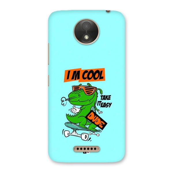 Cool Dude Back Case for Moto C Plus