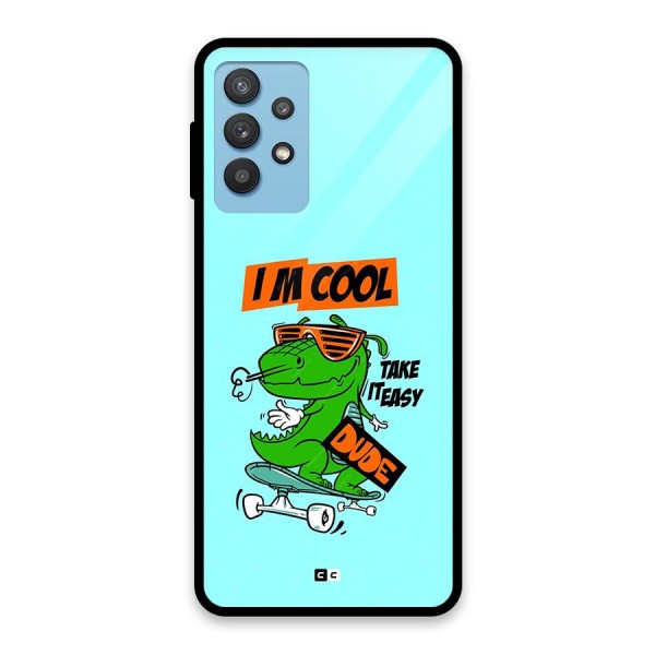 Cool Dude Glass Back Case for Galaxy M32 5G