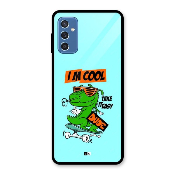 Cool Dude Glass Back Case for Galaxy M52 5G