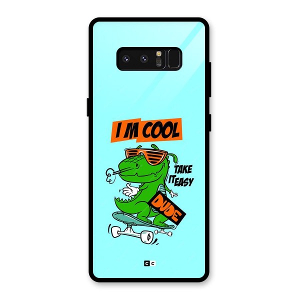 Cool Dude Glass Back Case for Galaxy Note 8