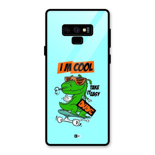 Cool Dude Glass Back Case for Galaxy Note 9