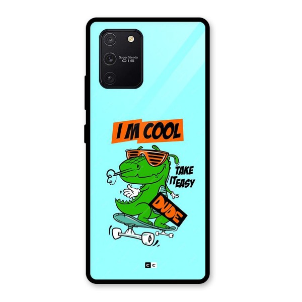 Cool Dude Glass Back Case for Galaxy S10 Lite