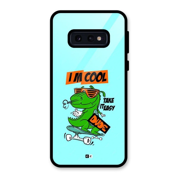 Cool Dude Glass Back Case for Galaxy S10e