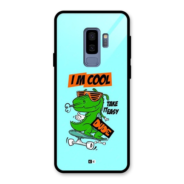 Cool Dude Glass Back Case for Galaxy S9 Plus