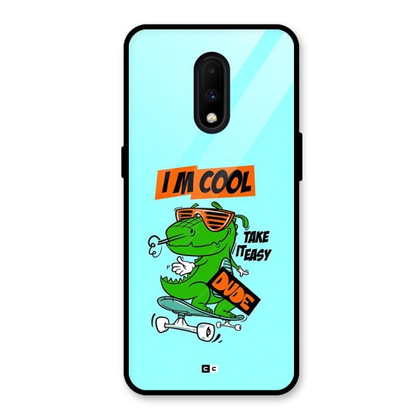 Cool Dude Glass Back Case for OnePlus 7