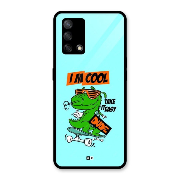 Cool Dude Glass Back Case for Oppo F19s