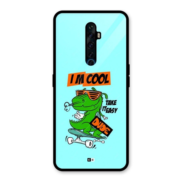 Cool Dude Glass Back Case for Oppo Reno2 Z