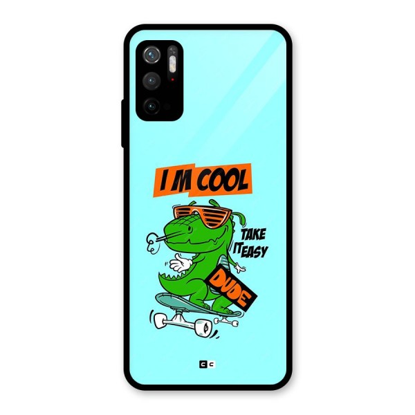 Cool Dude Glass Back Case for Poco M3 Pro 5G