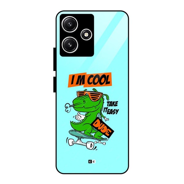 Cool Dude Glass Back Case for Poco M6 Pro