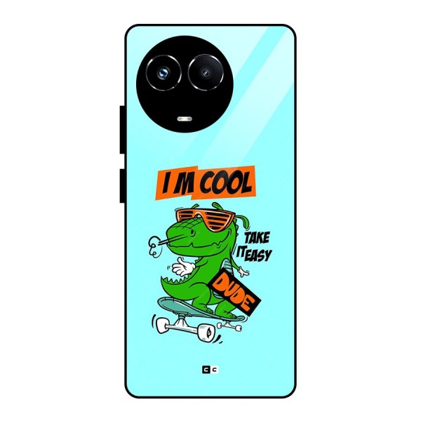 Cool Dude Glass Back Case for Realme 11X