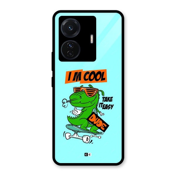 Cool Dude Glass Back Case for Vivo T1 Pro