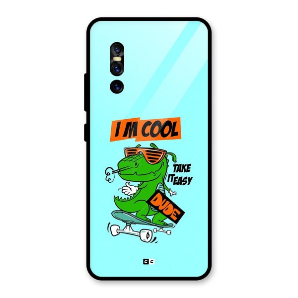 Cool Dude Glass Back Case for Vivo V15 Pro