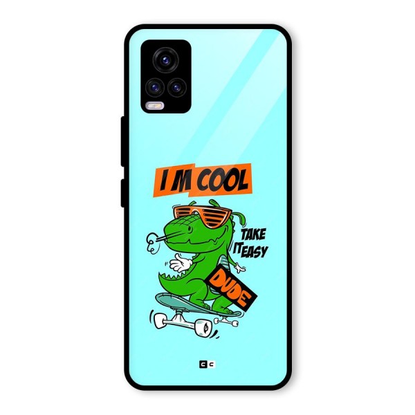 Cool Dude Glass Back Case for Vivo V20