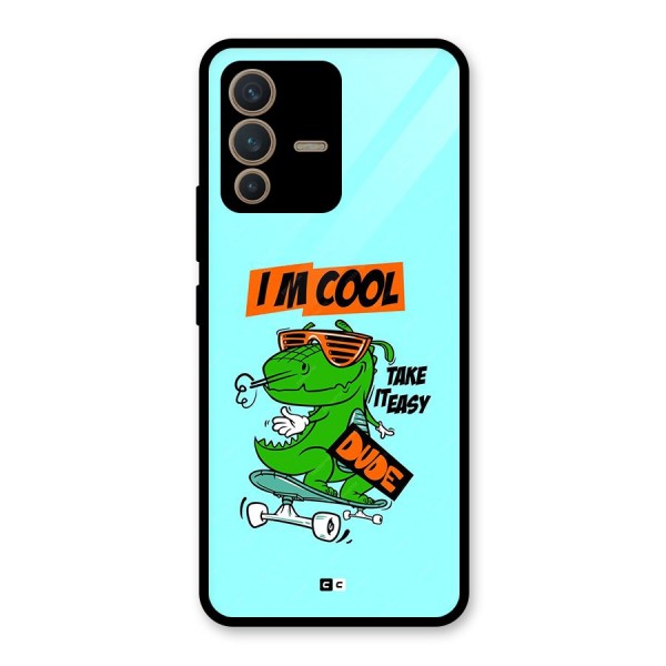 Cool Dude Glass Back Case for Vivo V23 5G