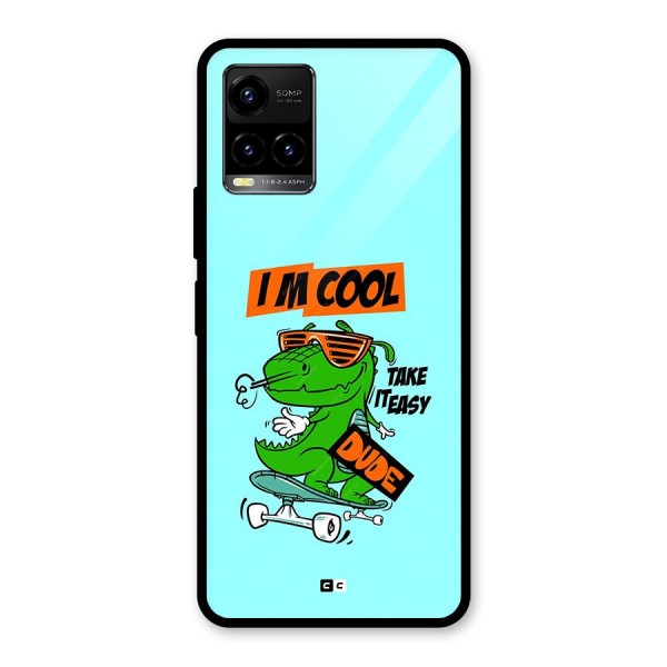 Cool Dude Glass Back Case for Vivo Y21T