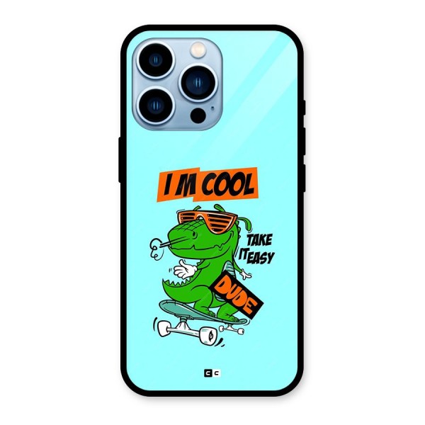 Cool Dude Glass Back Case for iPhone 13 Pro