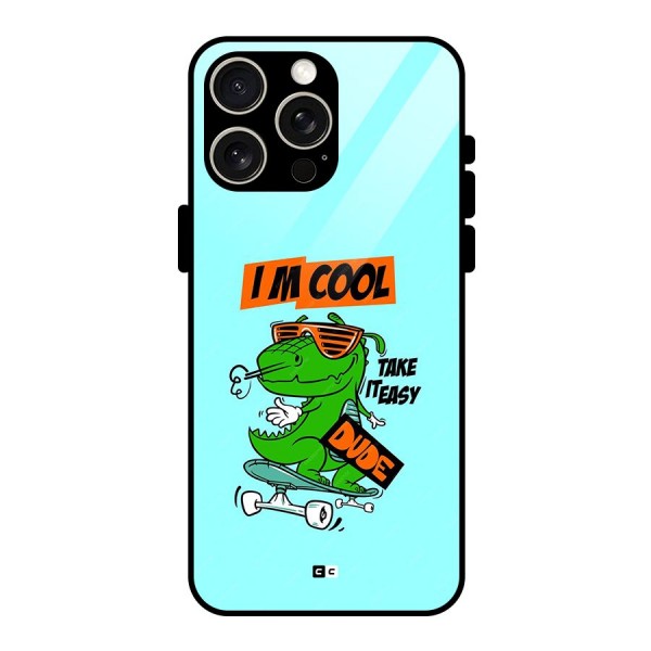 Cool Dude Glass Back Case for iPhone 15 Pro Max