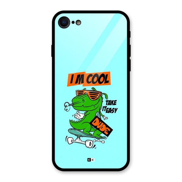 Cool Dude Glass Back Case for iPhone 8