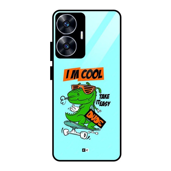 Cool Dude Glass Back Case for realme C55