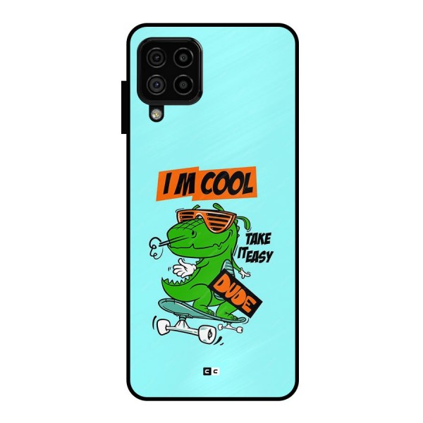 Cool Dude Metal Back Case for Galaxy A22 4G