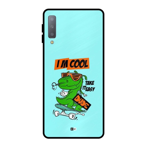 Cool Dude Metal Back Case for Galaxy A7 (2018)