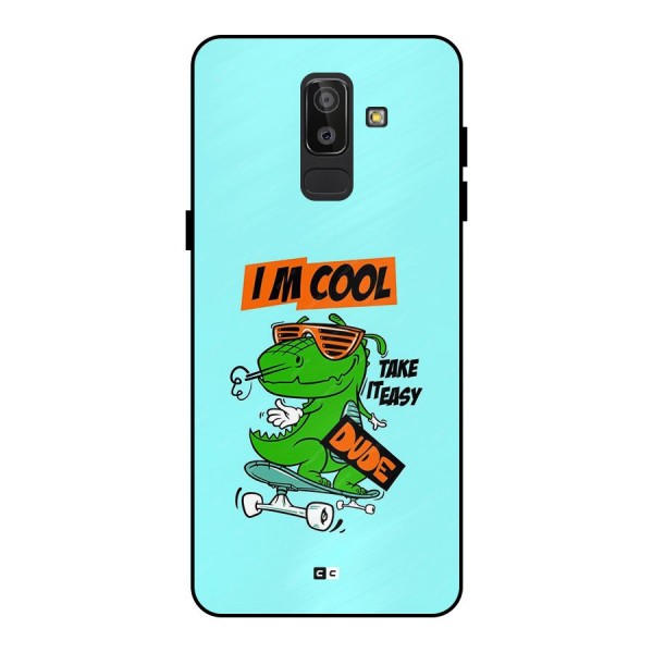 Cool Dude Metal Back Case for Galaxy J8