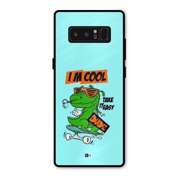 Cool Dude Metal Back Case for Galaxy Note 8